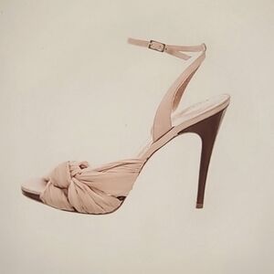 Alexandra Neel Pleated Chiffon Sandals - Size: 10 | IT 40 -